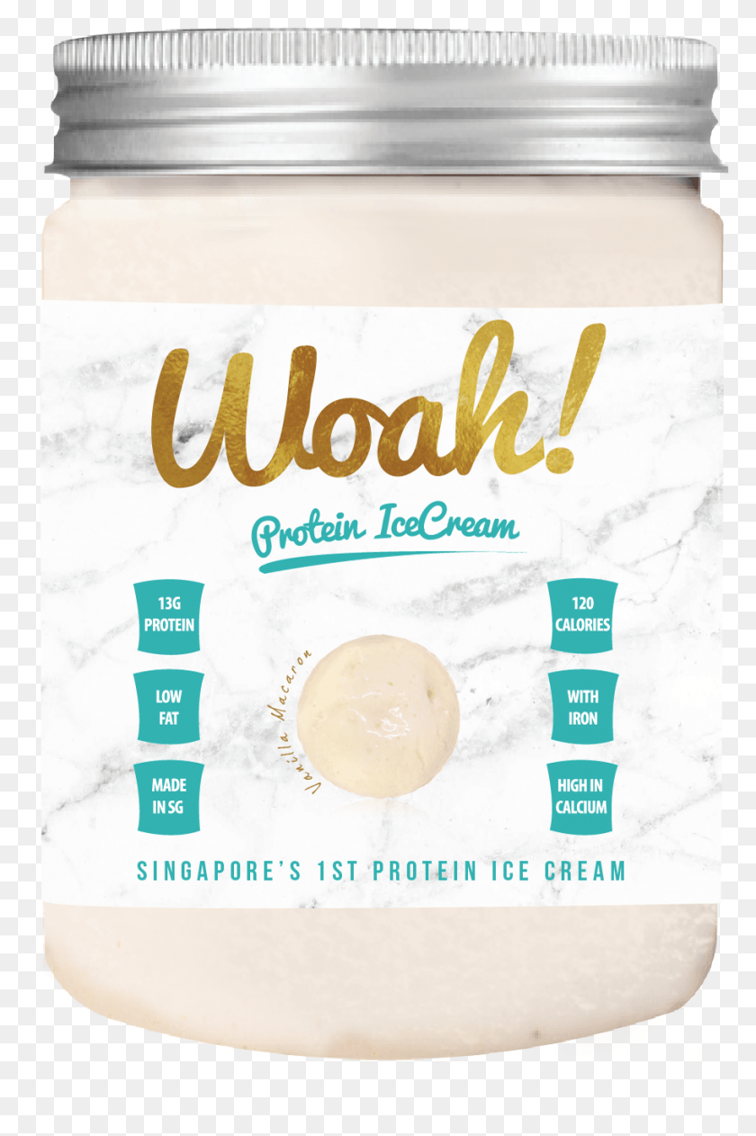 909x1403 Гладкое Сливочное Мороженое Woah Protein Ice Cream, Спред, Яйцо, Еда, Плакат Hd Png Скачать
