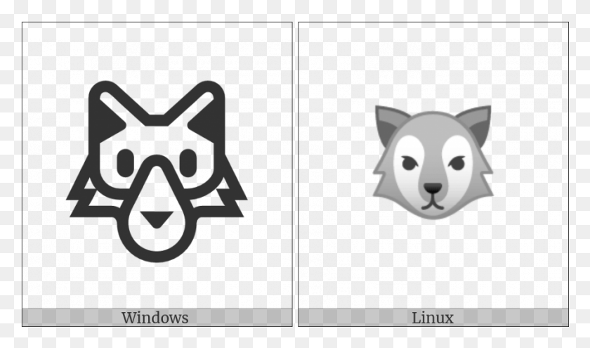 892x498 Wolf Face On Various Operating Systems Cartoon, Giant Panda, Bear, Wildlife HD PNG Download