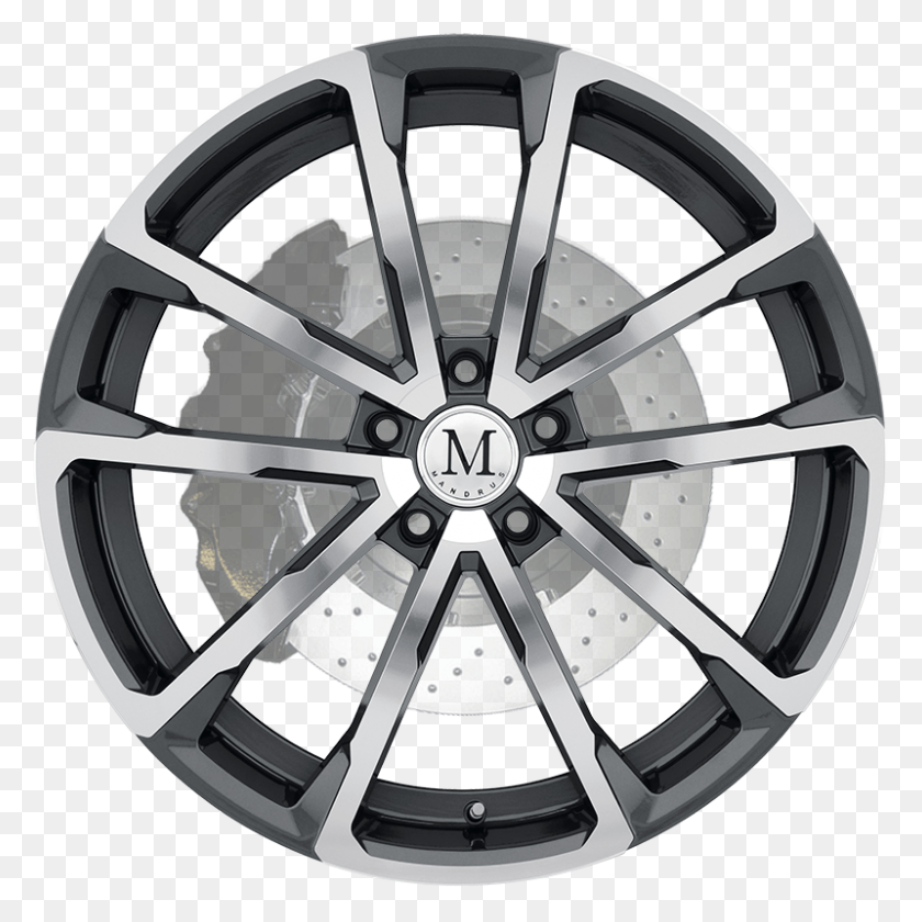 800x800 Wolf Gloss Gunmetal Wmirror Cut Face R3 Wheels R3h3 Anthracite Matt, Alloy Wheel, Spoke, Wheel HD PNG Download