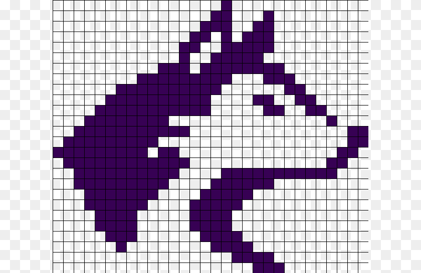 Wolf Head Pixel Art, Purple, Pattern Transparent PNG