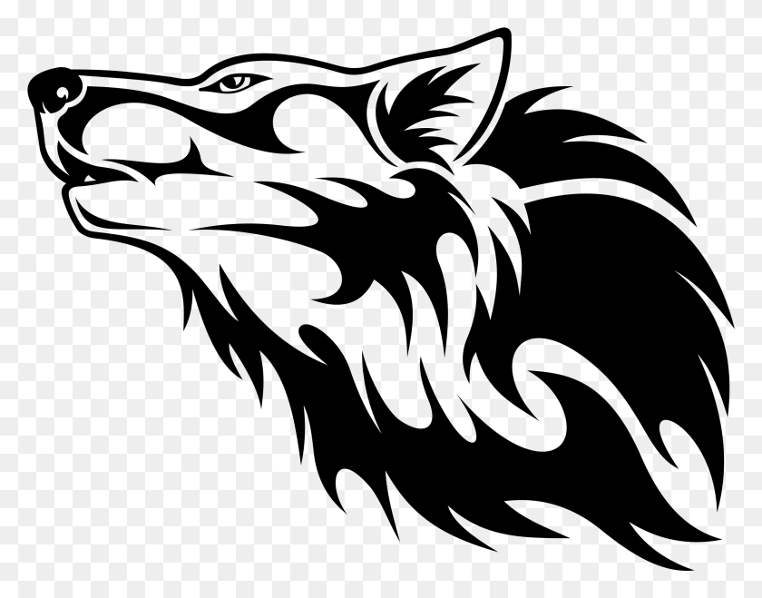 2287x1759 Wolf Head Vector Transparent Wolf Logo, Gray, World Of Warcraft HD PNG Download
