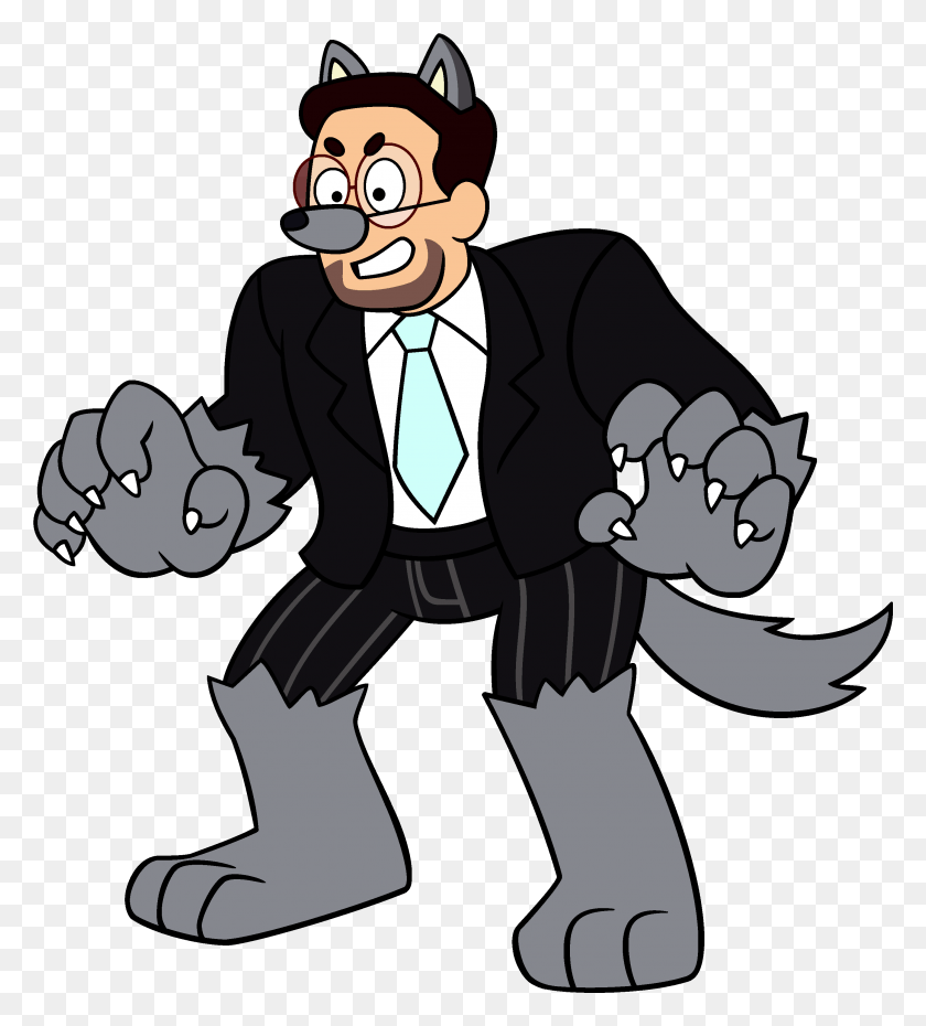 2851x3183 Wolf In A Tux Steven Universe Wolf, Performer, Person, Human HD PNG Download