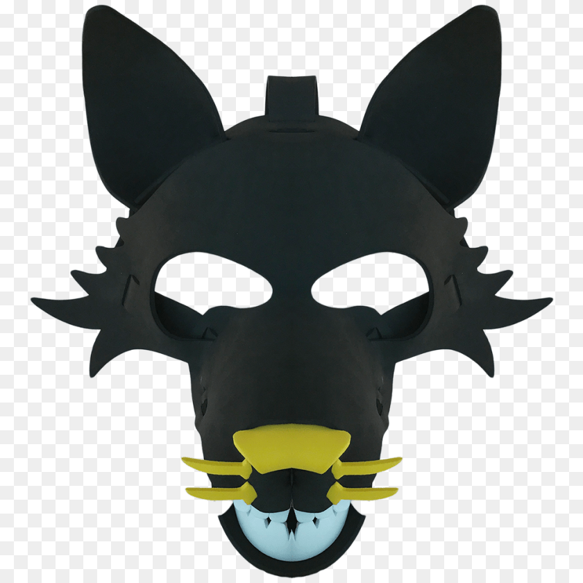 1000x1000 Wolf Masks Go Fun Face, Logo, Aircraft, Airplane, Transportation Sticker PNG