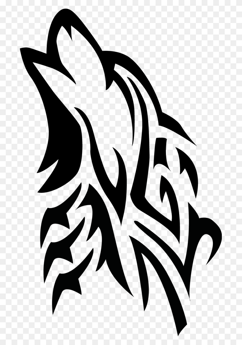 701x1139 Wolf Vector Wolf Vector Tribal, Face, Guitarist, Performer HD PNG Download