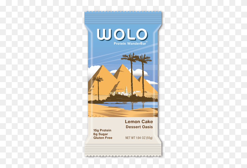 280x513 Wolo Protein Wanderbar Lemon Cake Protein Bar, Advertisement, Poster, Flyer HD PNG Download