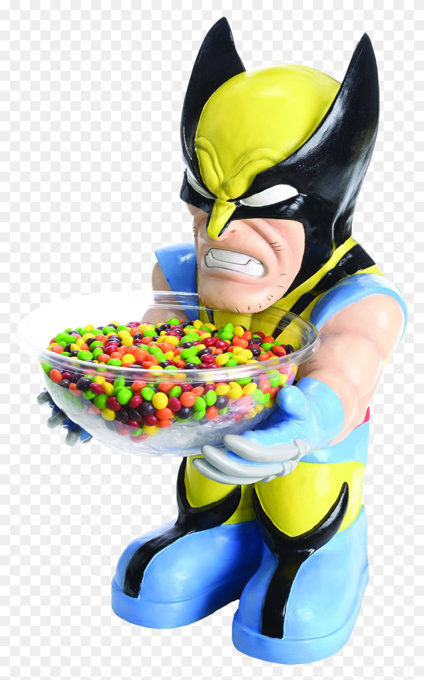888x1466 Descargar Png Wolverine Candy Bowl Holder Wolverine Candy Bowl, Persona, Humano, Dulces Hd Png