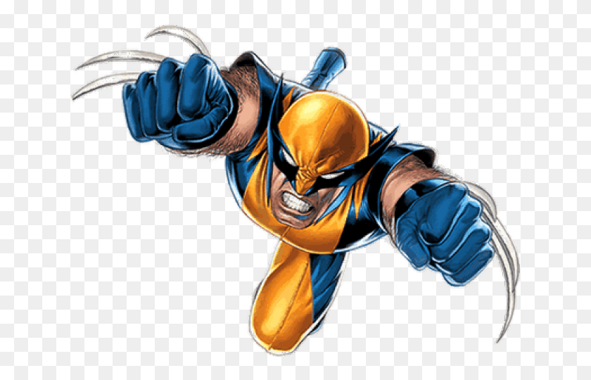 640x480 Wolverine Clipart Logo Wolverine And Deadpool, Hand, Person, Human HD PNG Download