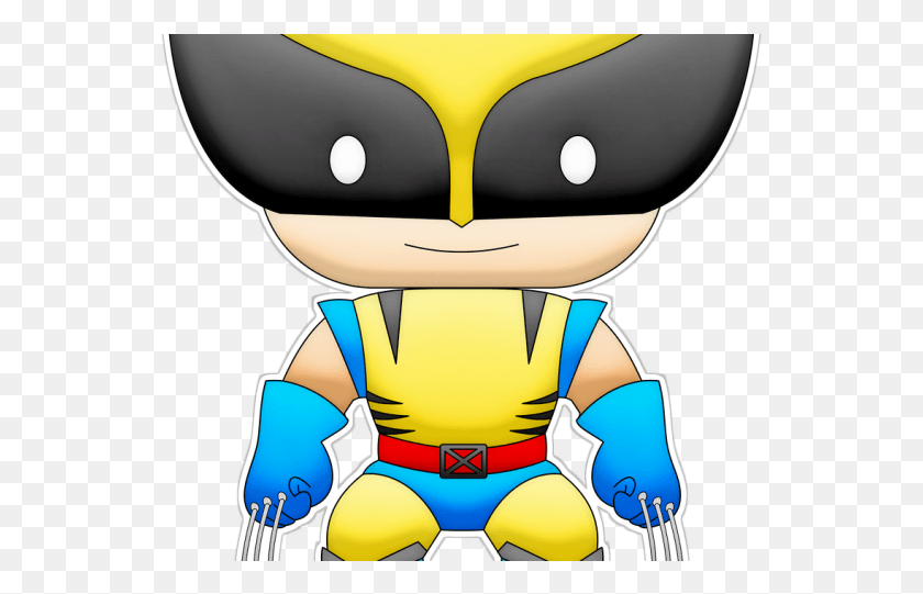 547x481 Wolverine Clipart Transparent Baby Avengers Cartoon, Robot, Helmet, Clothing HD PNG Download