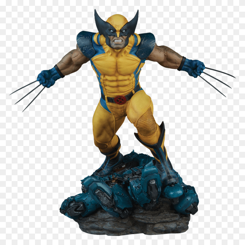 1000x1000 Descargar Png Wolverine Premium Format Estatua Sideshow Wolverine Premium Format, Figurine, Persona, Humano Hd Png