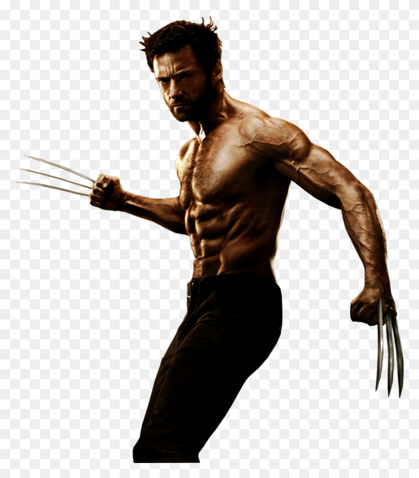 802x924 Wolverine Wolverine Hugh Jackman, Person, Human, Arm HD PNG Download