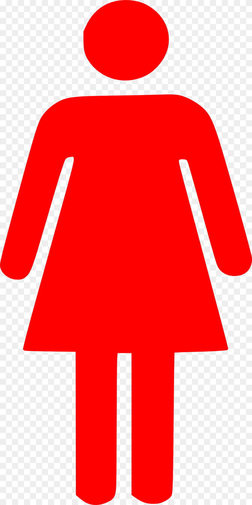 960x1920 Woman Bathroom Sign Red, Symbol, Road Sign, Dynamite, Weapon Clipart PNG