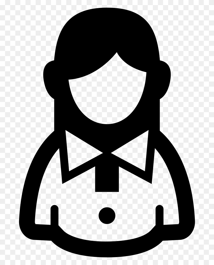 692x980 Woman Casual Symbol Comments Engineering Women Icon, Stencil, Logo, Trademark HD PNG Download