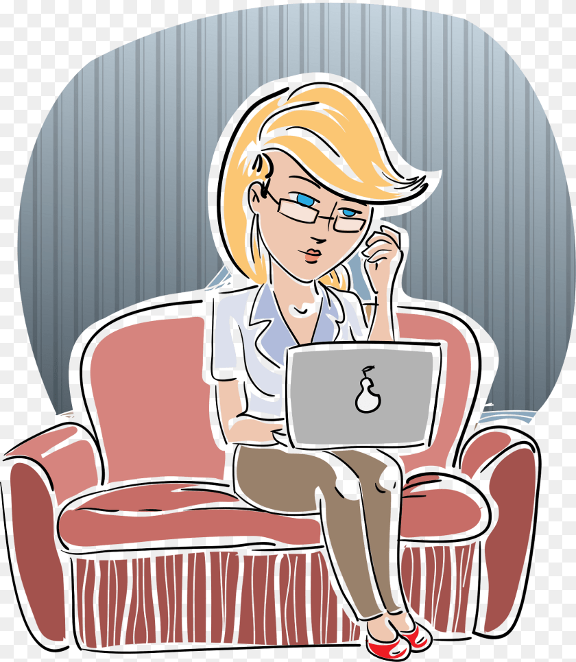 Woman Clipart, Furniture, Person, Chair, Face PNG