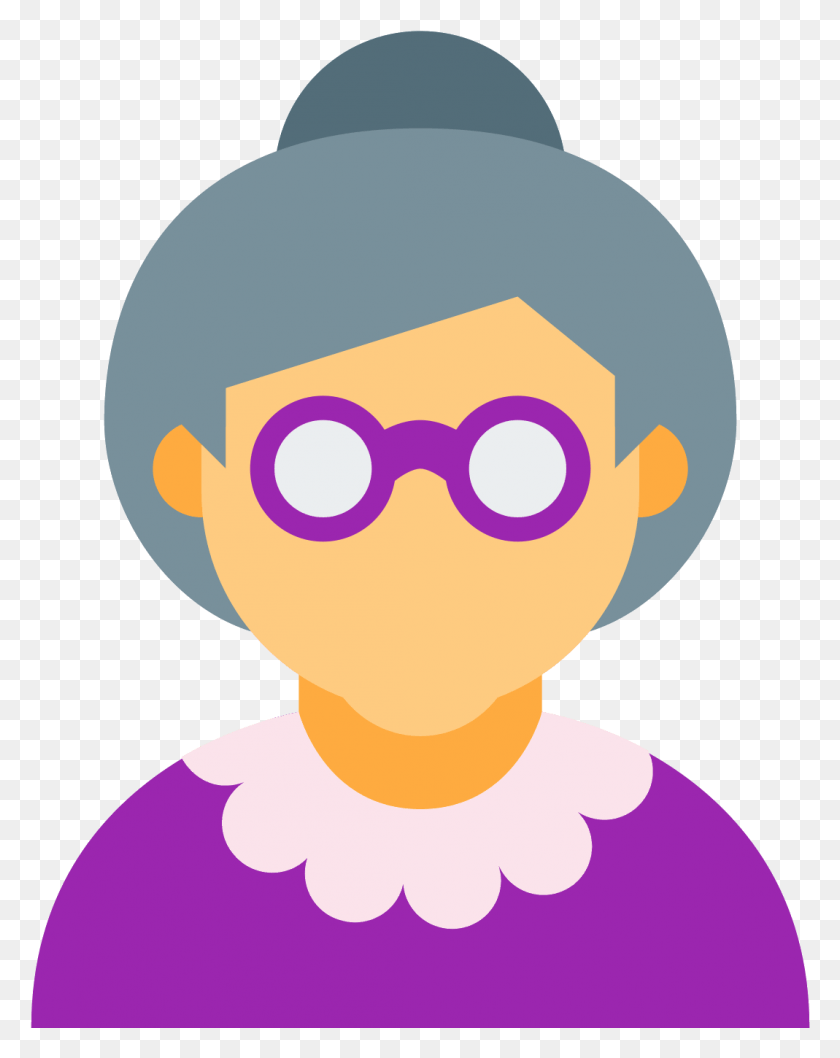 1069x1368 Woman Computer Old Age Icons Free Photo Clipart Old Woman Icon, Graphics, Rattle HD PNG Download