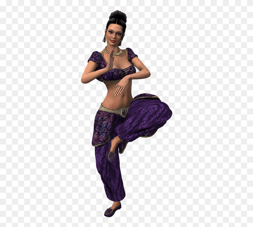 310x694 Woman Dance Dancer Movement Joy Belly Dance, Clothing, Apparel, Dance Pose HD PNG Download