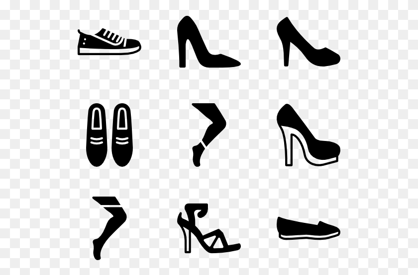 529x494 Woman Footwear Shoes Black And White, Gray, World Of Warcraft HD PNG Download