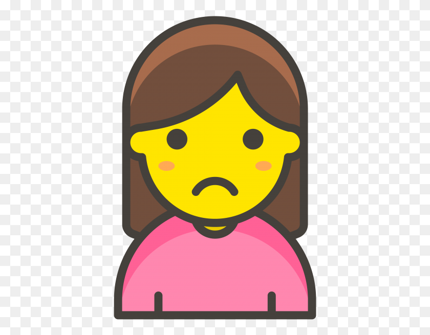 397x595 Descargar Png / Mujer Con El Ceño Fruncido Emoji, Emoji De Familia, Cartel, Publicidad, Cara Hd Png