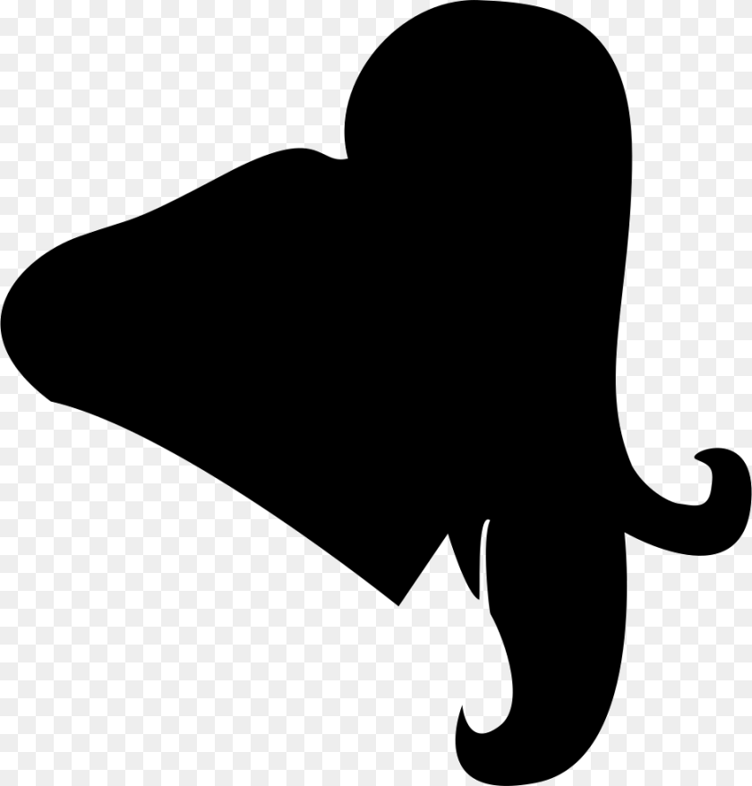 Woman Hair Black Shape Comments Icon, Clothing, Hat, Silhouette, Cowboy Hat Sticker PNG