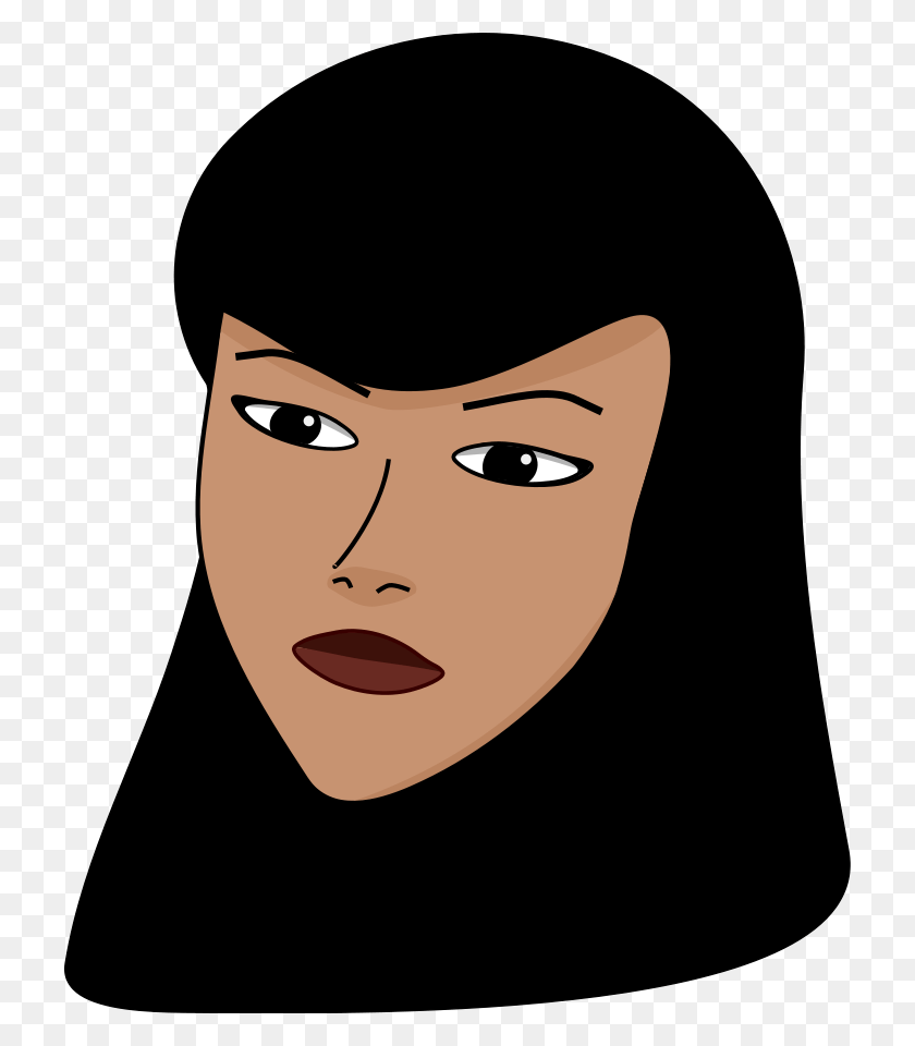 722x900 Woman Head Woman Muslim Clip Art, Face, Head, Cat HD PNG Download