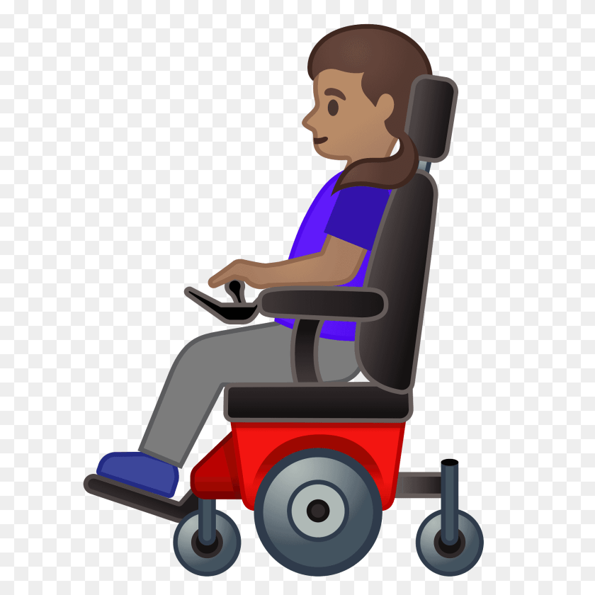 1920x1920 Woman In Motorized Wheelchair Emoji Furniture, Chair, Person, Face Clipart PNG