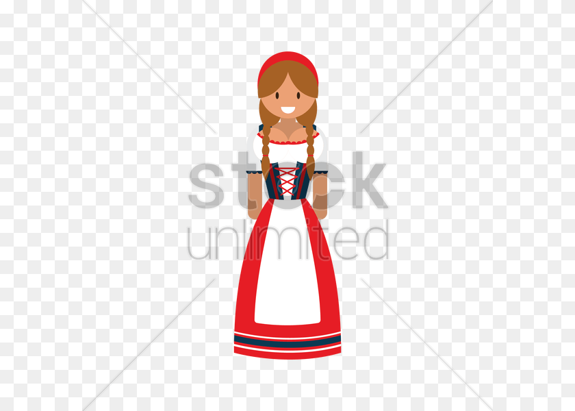 600x600 Woman In Traditional Switzerland Attire Vector, Baby, Person, Clothing, Dress Transparent PNG