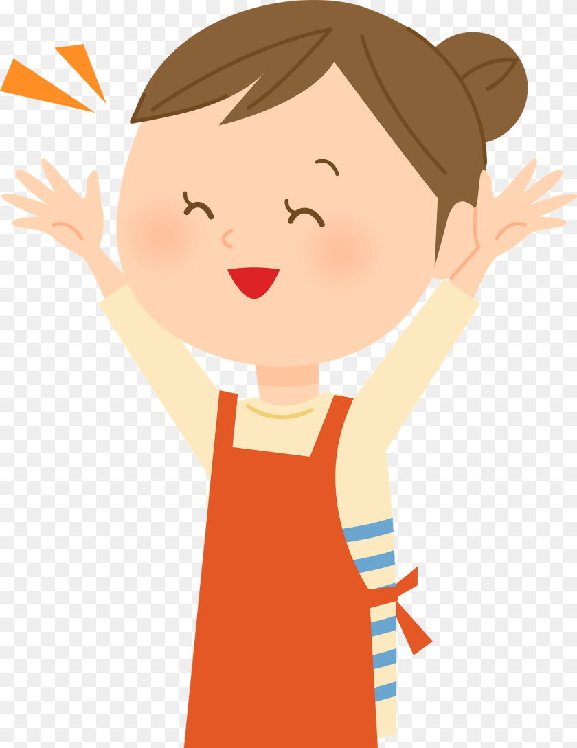 1481x1920 Woman Is Expressing Joy Clipart, Person, Face, Head, Cartoon Transparent PNG