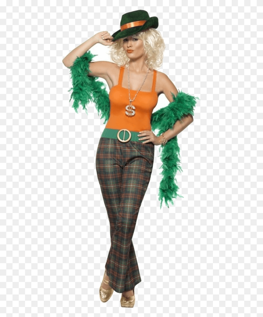 445x952 Woman Pimp Costume Pimp Girl, Clothing, Apparel, Scarf HD PNG Download