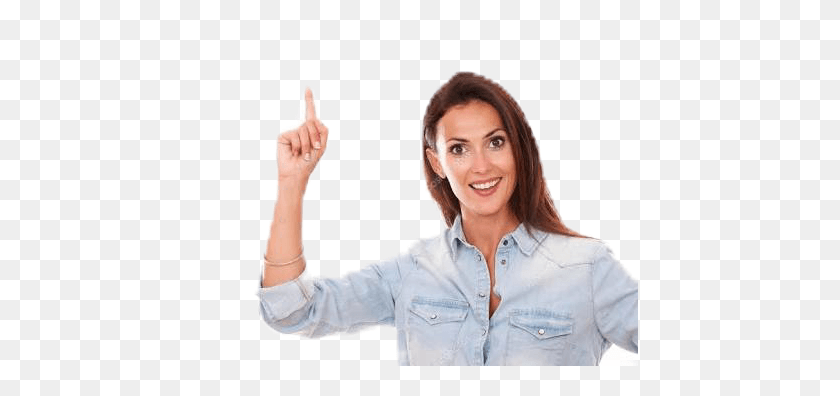 436x336 Woman Pointing Smiling Happy Happywoman Girl, Face, Person, Clothing HD PNG Download