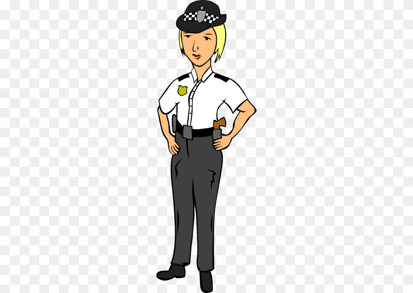 204x597 Woman Police Officer Clip Art For Web, Person, Captain, Face, Head Sticker PNG
