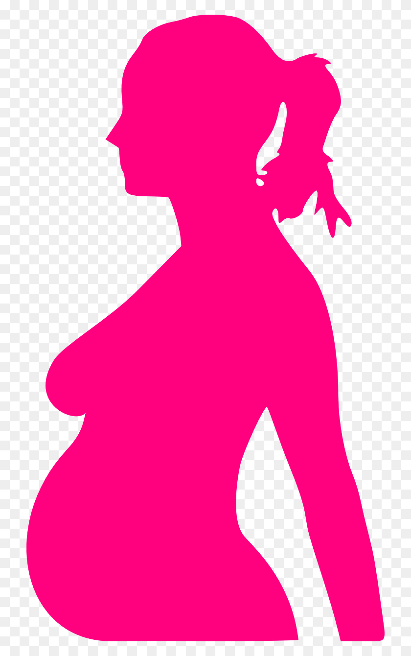 732x1280 Descargar Png / Silueta De Mujer Embarazada Png