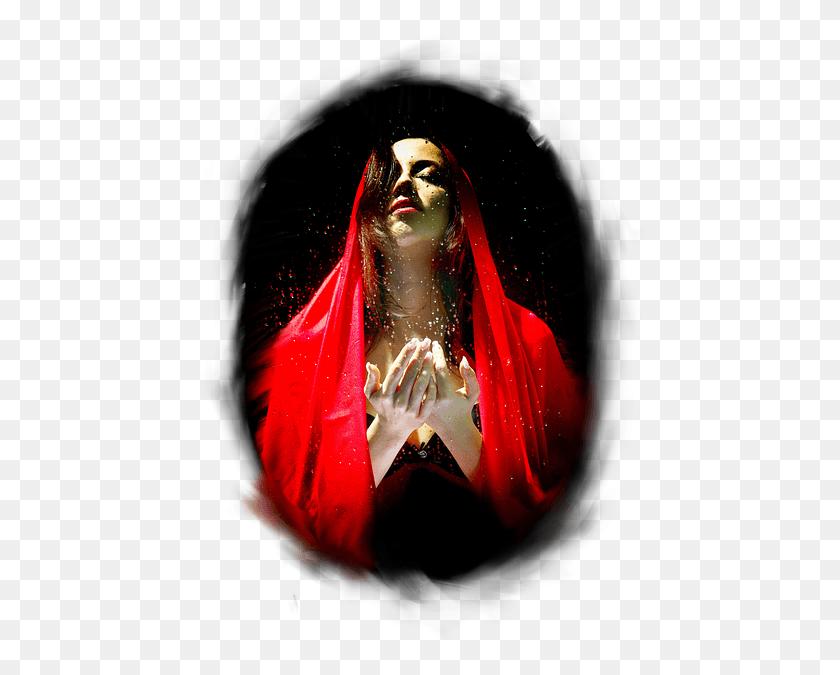 458x615 Женщина Красный Дождь Девушка Девушка Яркие Руки Портрет Кукла, Танцевальная Поза, Досуг, Сцена Hd Png Скачать