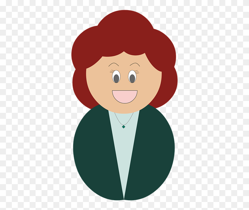 365x647 Woman Redhead Girl Alegre Mother Tia Female Cartoon, Face, Accessories, Accessory HD PNG Download