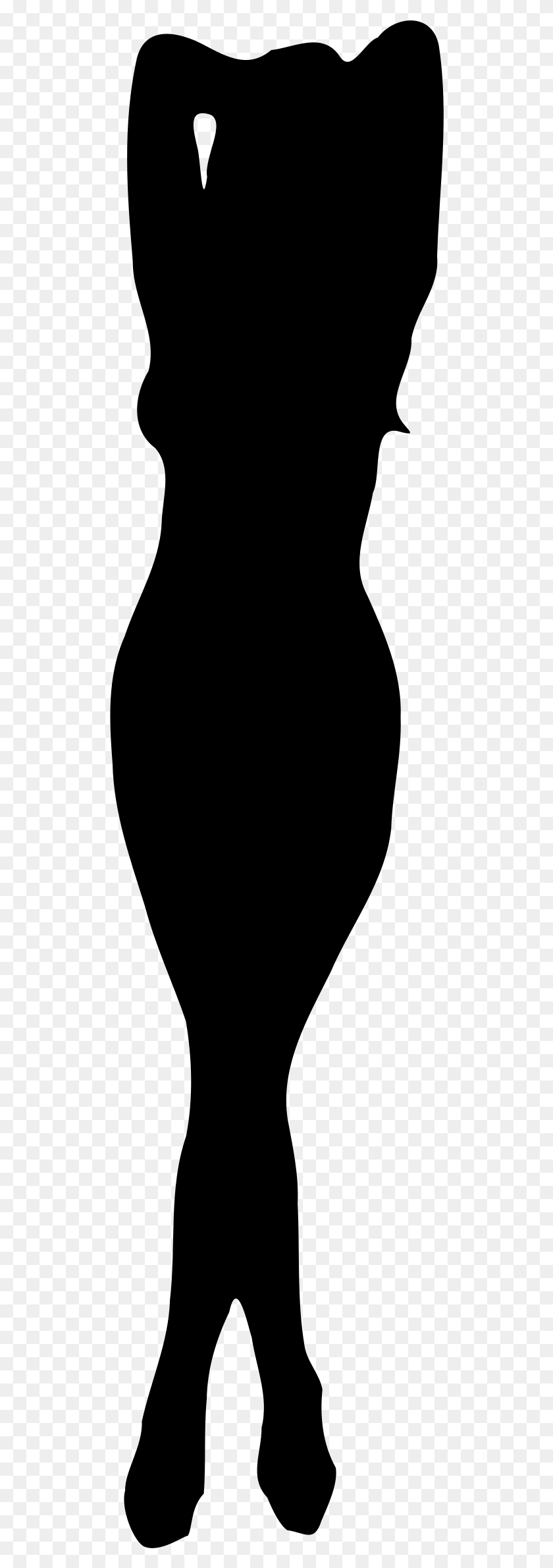 508x2320 Woman Silhouette 15 Icons Silhouette Of Curvy Women, Gray, World Of Warcraft HD PNG Download