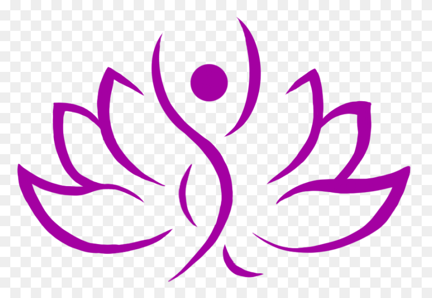 864x576 Woman Silhouette In Lotus Flower, Graphics, Symbol HD PNG Download