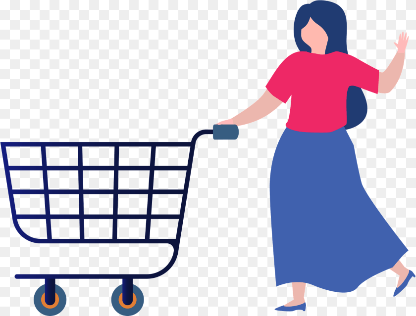 1921x1462 Woman With A Shopping Cart Download Shopping Vector, Adult, Female, Person, Shopping Cart Clipart PNG
