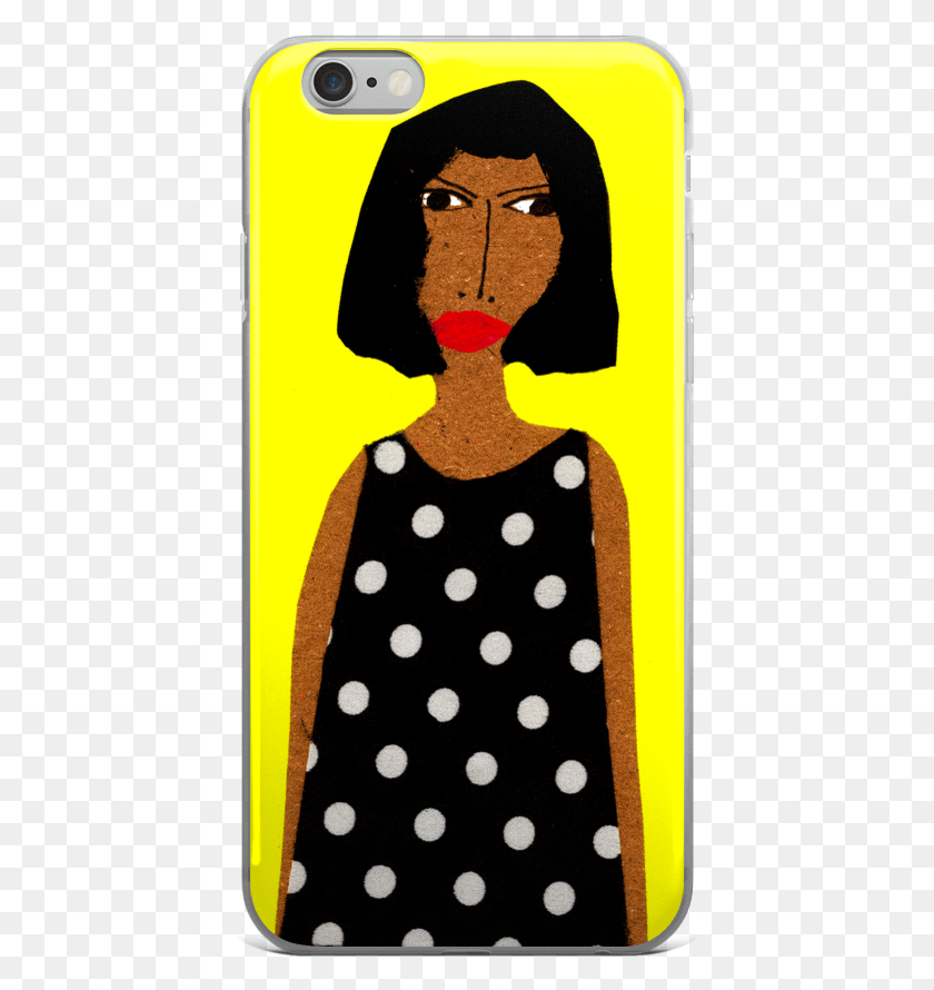 421x830 Woman With Polka Dot Dress On Yellow Mobile Phone Case, Texture, Skateboard, Sport HD PNG Download