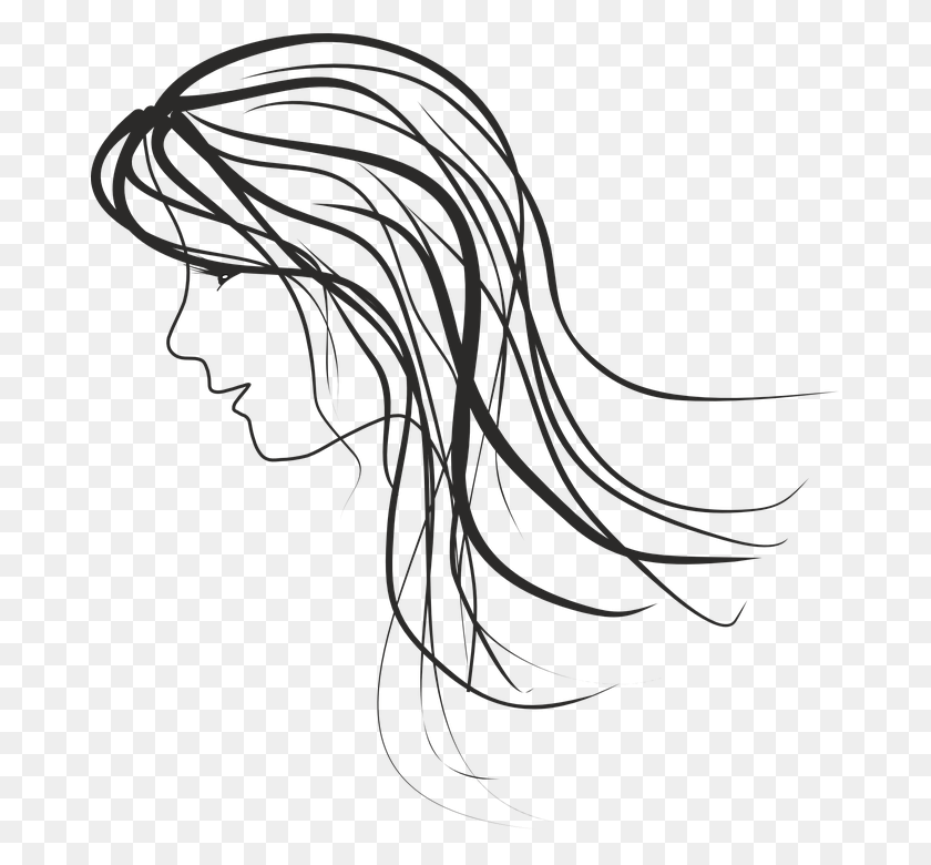 675x720 Woman Women Sketch Portrait Ms Beauty Outline Women39s Day Sketch, Clothing, Apparel, Face HD PNG Download