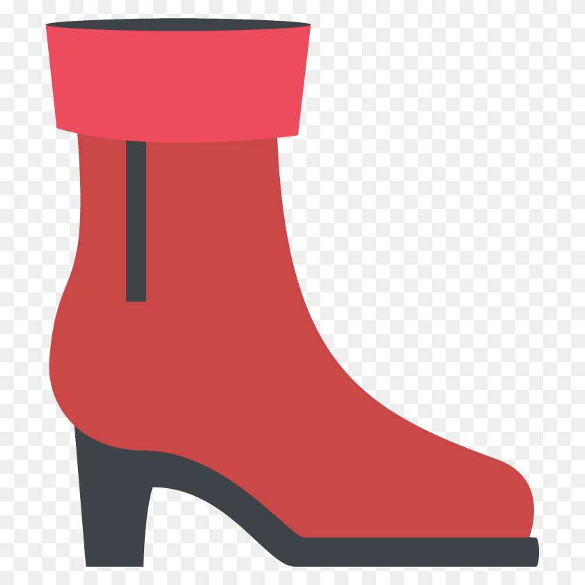 Womans Boot Emoji Clipart, Clothing, Footwear, High Heel, Shoe PNG