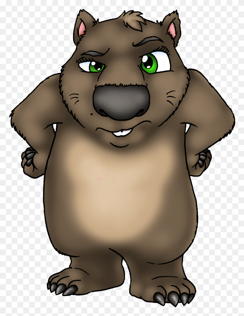 1065x1405 Wombat Cartoon Cartoon Wombat, Mammal, Animal, Wildlife HD PNG Download