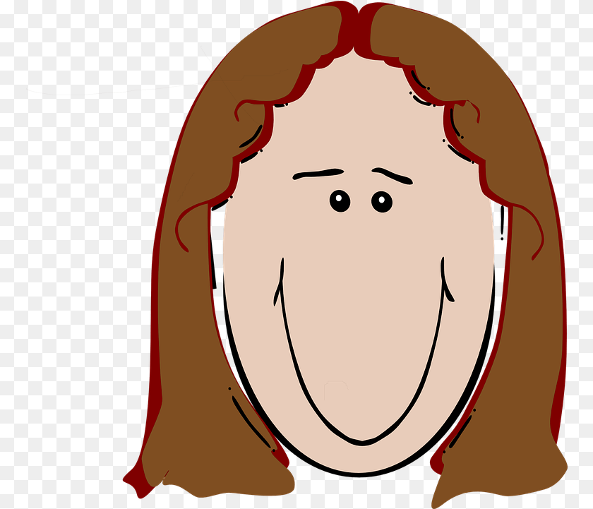 768x721 Women Clipart Brown Hair Woman Cartoon Hair Clip Art, Baby, Person, Head, Face PNG