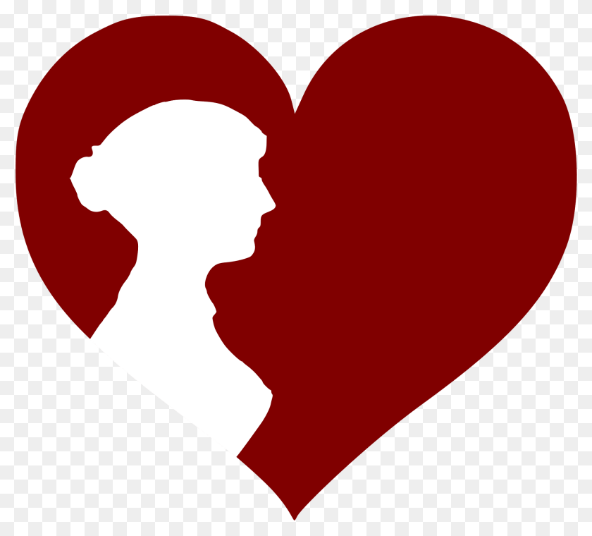1920x1738 Women In Red Logo Jane Austen 05 Heart, Face, Head, Person Clipart PNG