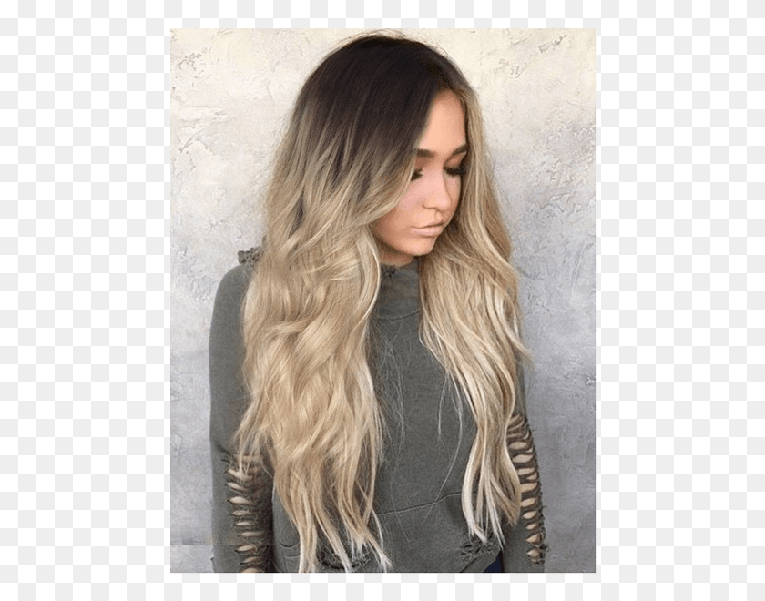 470x600 Women Long Curly Blonde Wig Fashion Heat Resistant Long Curly Blonde Hair, Woman, Girl, Kid HD PNG Download