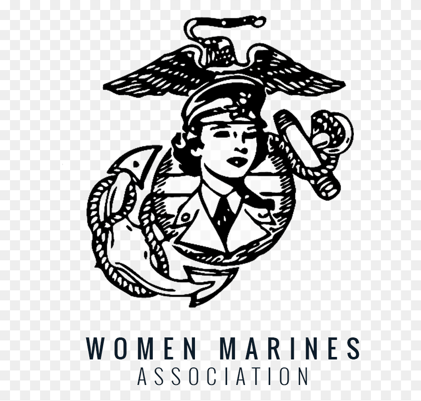 600x741 Descargar Png / Logotipo De La Asociación De Marines De Mujeres Hd Png
