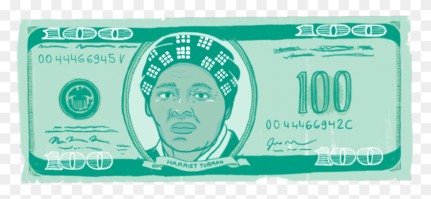 991x417 Women On Money Tubman Cash, Green, Text, Clothing HD PNG Download
