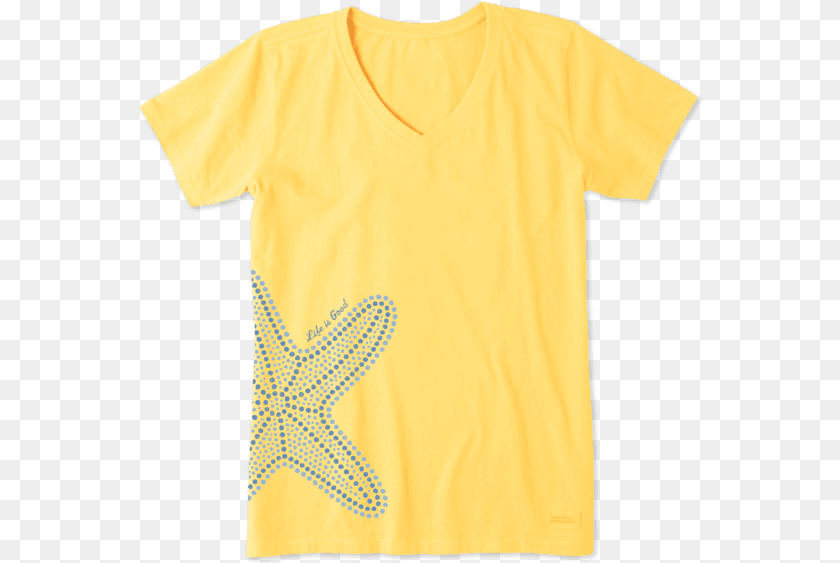 565x563 Women S Mosaic Starfish Crusher Vee Funny T Shirts, Clothing, T-shirt Transparent PNG