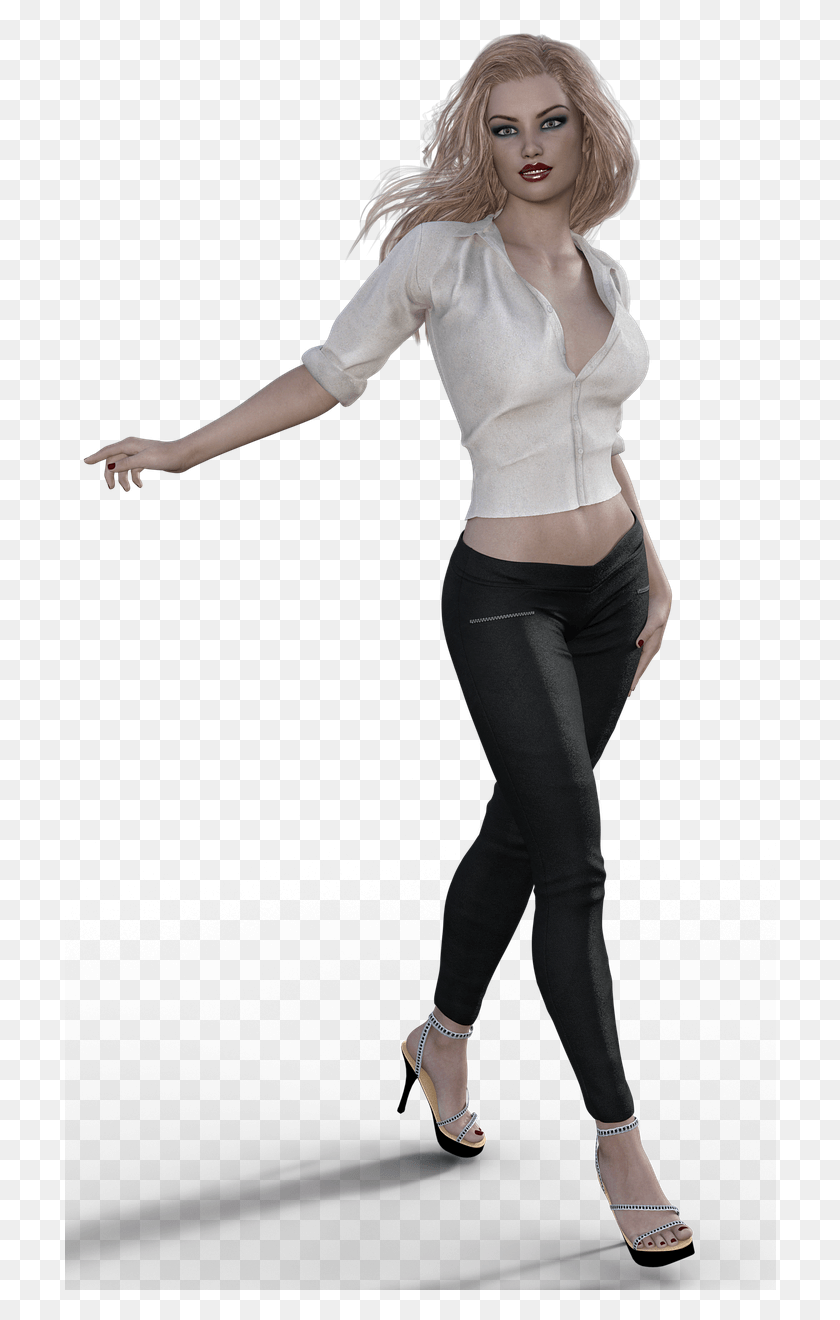 712x1260 Women Sexy Blonde Image Girl, Dance Pose, Leisure Activities, Sleeve HD PNG Download