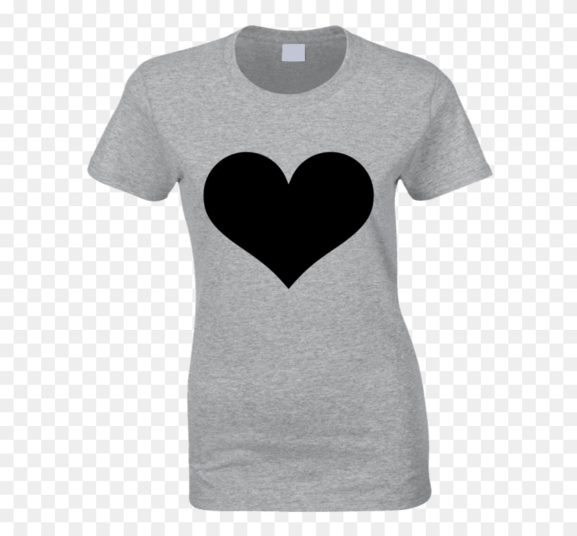 600x720 Women T Shirt Photo Heart, Clothing, Apparel, T-Shirt Descargar Hd Png
