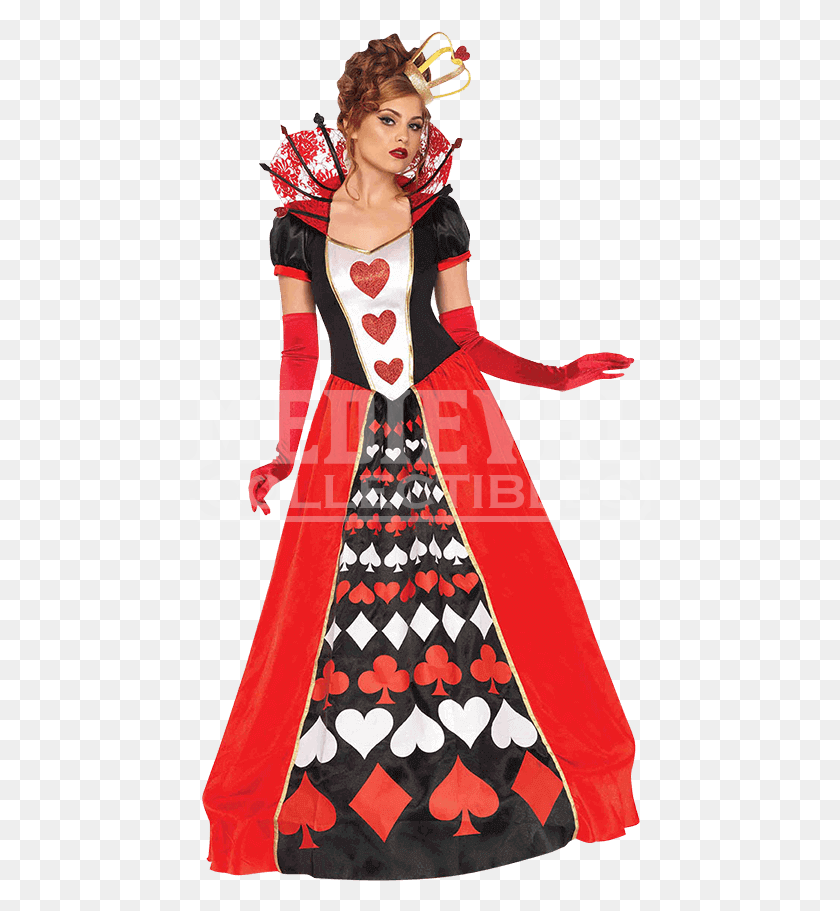 462x851 Womens Deluxe Queen Of Hearts Costume Queen Of Hearts Costume, Female, Person, Human HD PNG Download