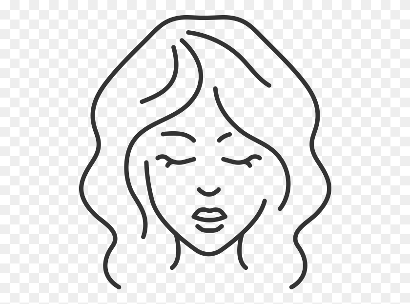 518x563 Womens Hair Icon Microneedling Icon, Face, Stencil, Text HD PNG Download