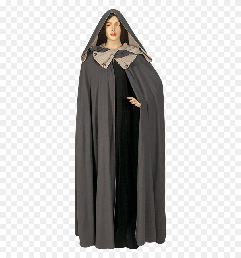 321x840 Womens Hooded Renaissance Cloak In 2019 Cape, Clothing, Apparel, Fashion HD PNG Download